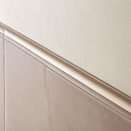 White tile trim